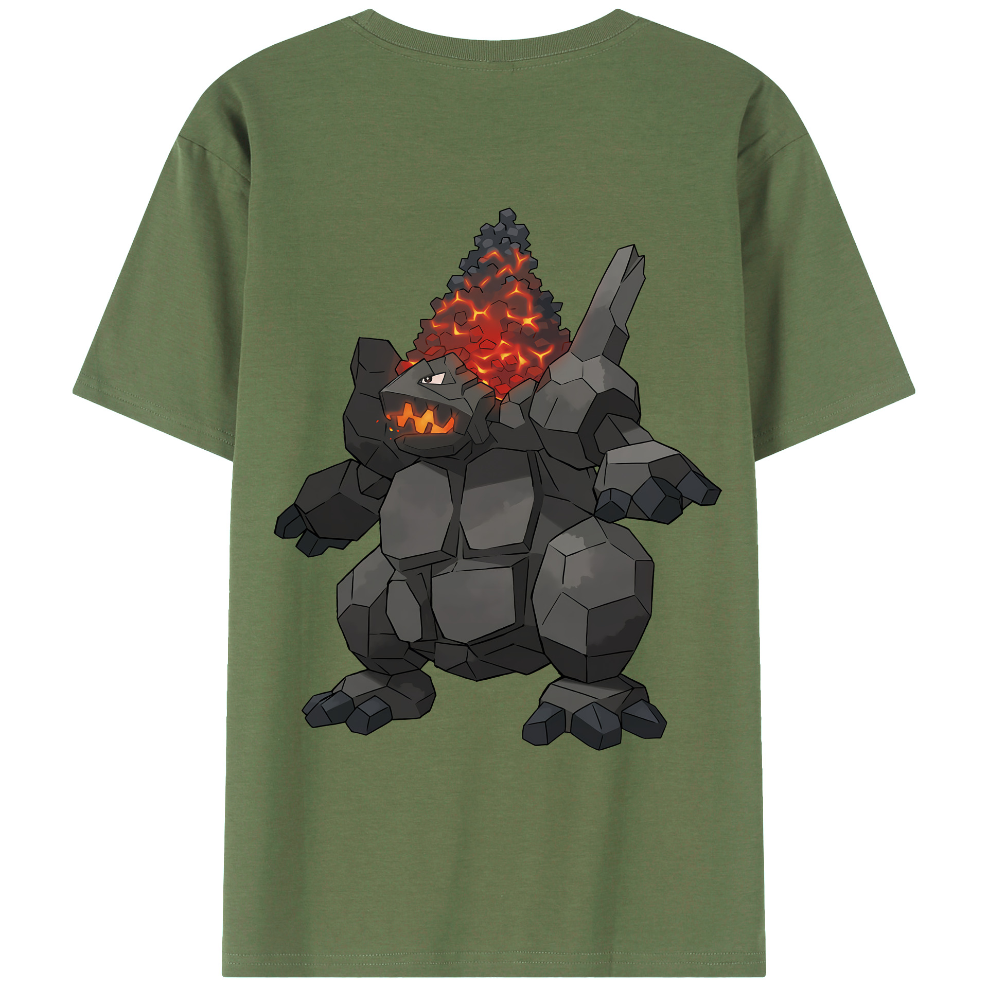 （画像用） ポケットモンスター Pokémon 綿100％ メンズ半袖Tシャツ（バックプリント） 通気性